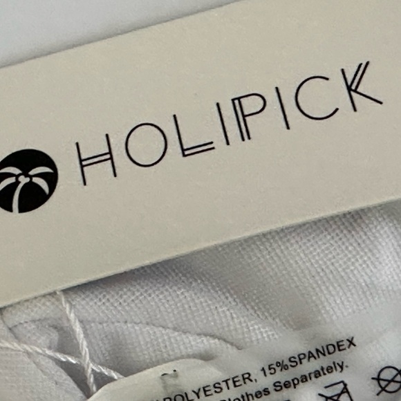 Holipick sz sm swim top in a tropical fabric New with tag beautiful top - Picture 10 of 11
